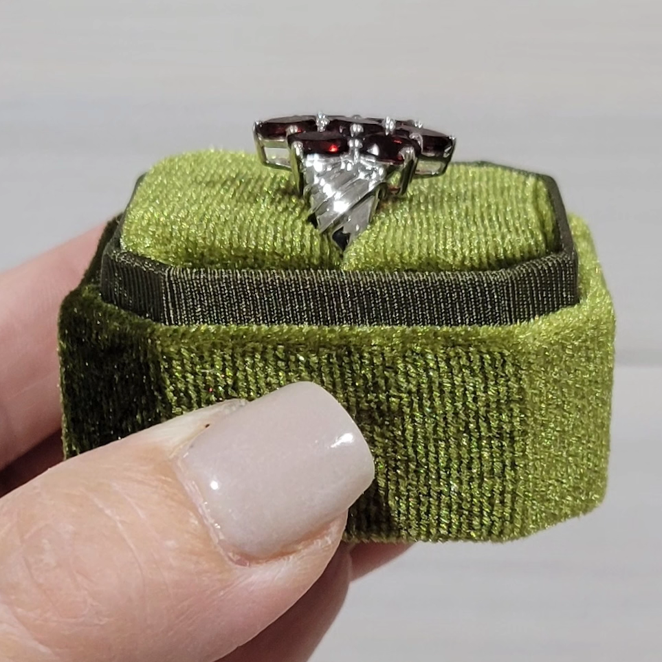 Vintage Garnet Cocktail Ring